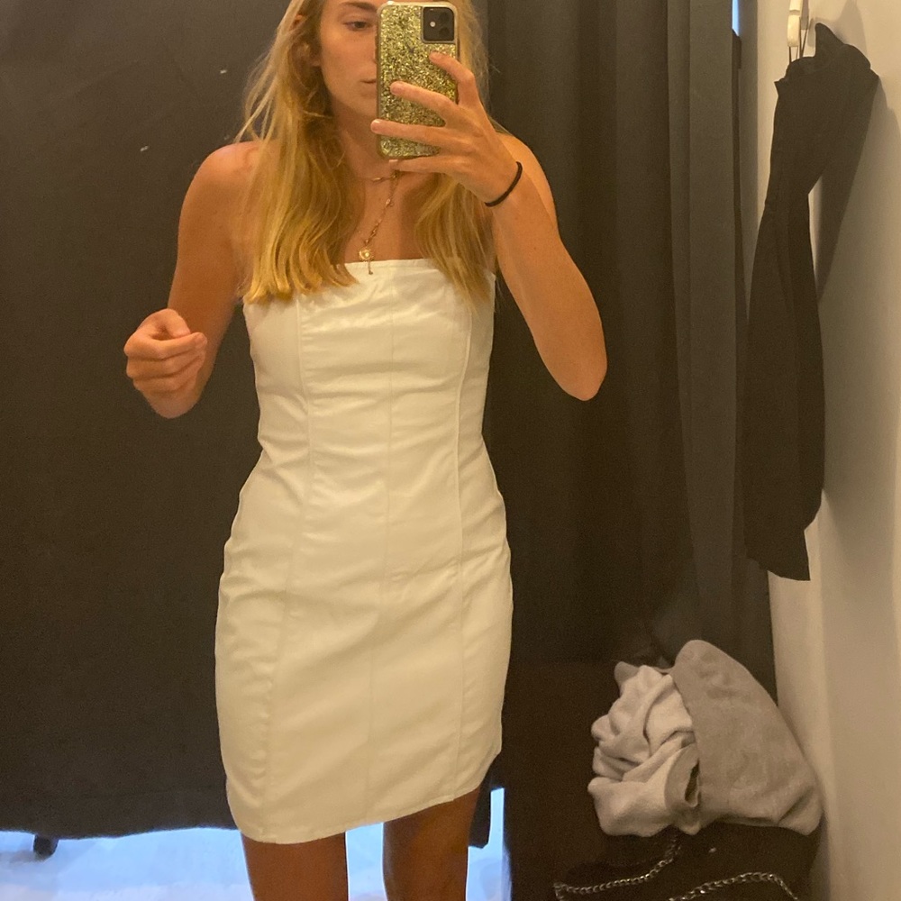 Lioness white leather dress